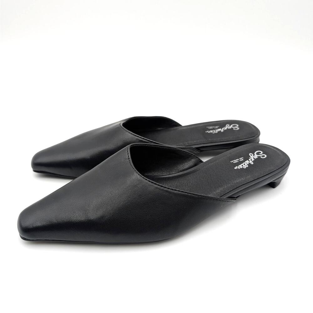 Seychelles Mocktail Mule Pointed Toe Slip-On Women's Black Size US7.5 EU38